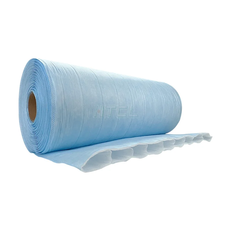 Customized M5-M9 Non Woven Fabric Synthetic Fiber Pocket Air Filter Media Rolls For Dust Removal