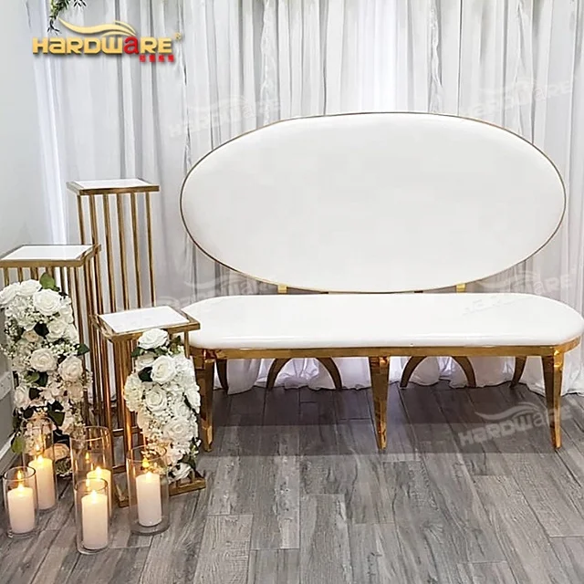 Диван Свадебный Модный Королевский шезлонг для невесты и жениха из нержавеющей стали диван в свадебном декоре