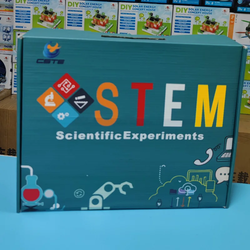 2023 Customized educational Science Fun Wooden Student Kits DIY STEAM Diy Solar STEM Toys