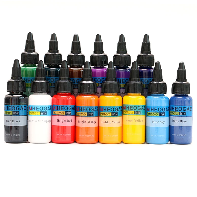 
Tatoo And Body Art Permanent Makeup Pigment Color Best Tattoo Ink Set Microblading Supplies 