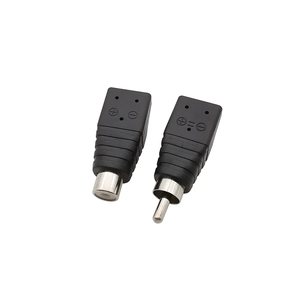 RCA Adapter Speaker Wire Connector A/V Cable to RCA Male Plug Female Jack Press Terminal for Audio Cable