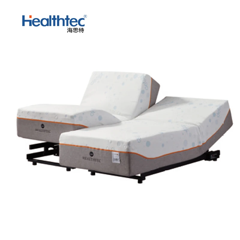 Superior Foldable Split King Bed Adjustable Bed Frame with Head Tilt, Massage, Zero Gravity, Dual USB Charger