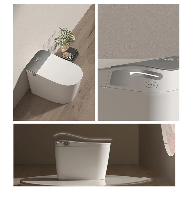 Bathroom automatic ceramic one piece smart toilet smart bidet toilet intelligent toilet