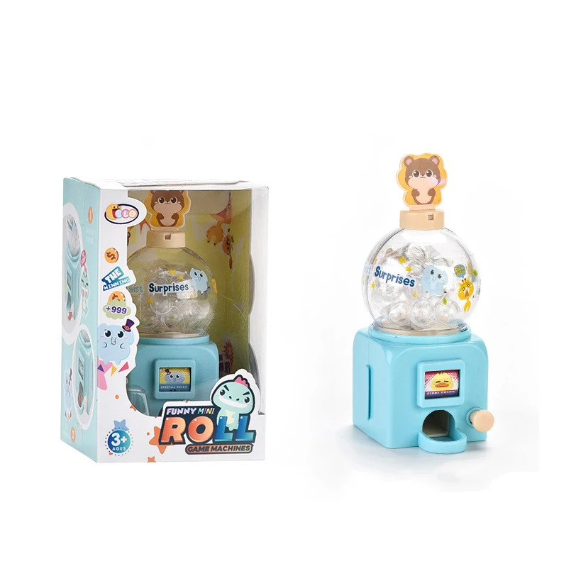 Bemay Toys Mini Lottery Game Machine Lucky Ball Portable Bingo Machine Capsule Toy For Kids