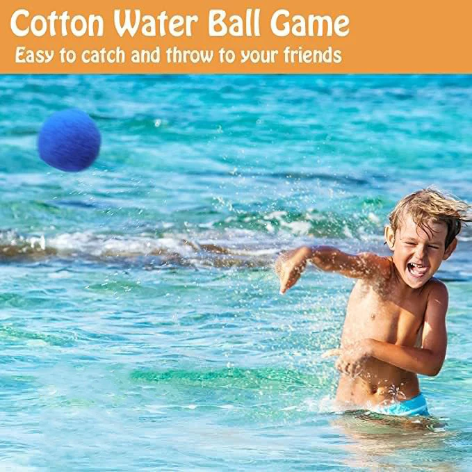 New Summer Swimming Pool Cotton Splash Water Balls Water Fight Toys Pool Beach Reusable Water Balls for Party Favors