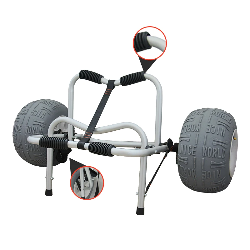 Universal Kayak Cart Aluminium Kayak Cart/Trolley Balloon Wheel