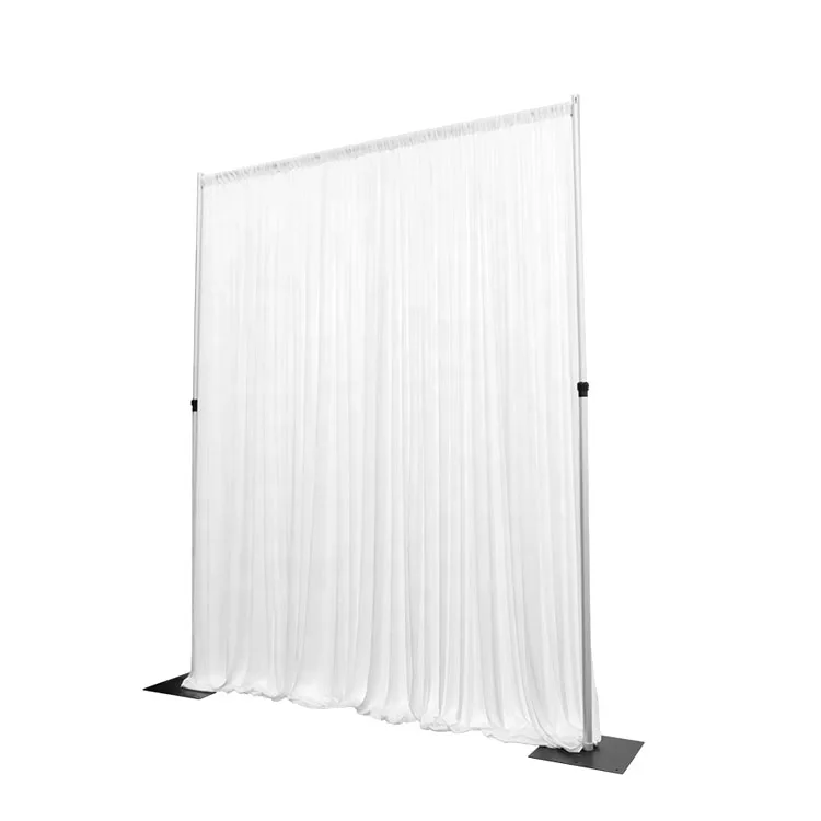 ACS Telescopic Drape Stand Stage Backdrop Aluminum  Pipe And Drape Romantic Wedding Decor