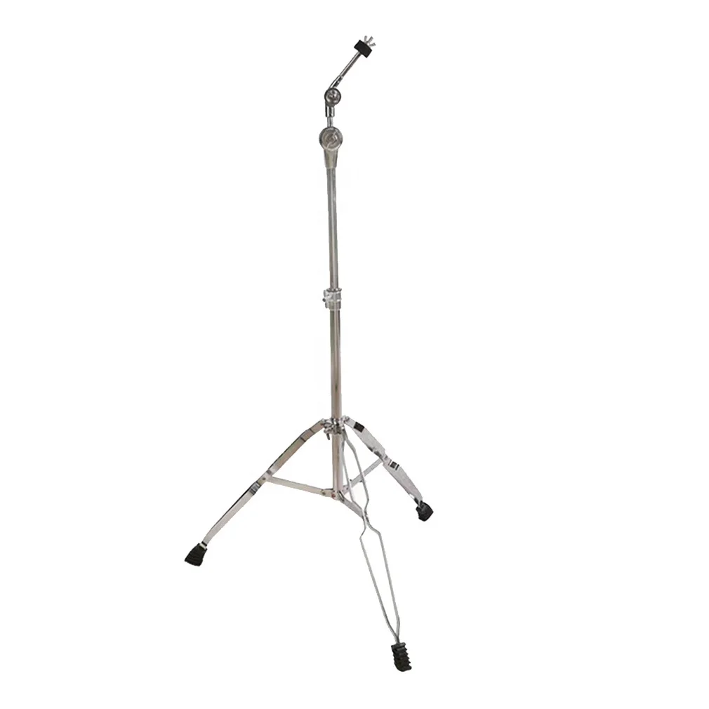 Cymbal Stand Straight & Cymbal Stand Double Braced Legs Height & Angle Adjustable Drum-kit Cymbal Support Rack