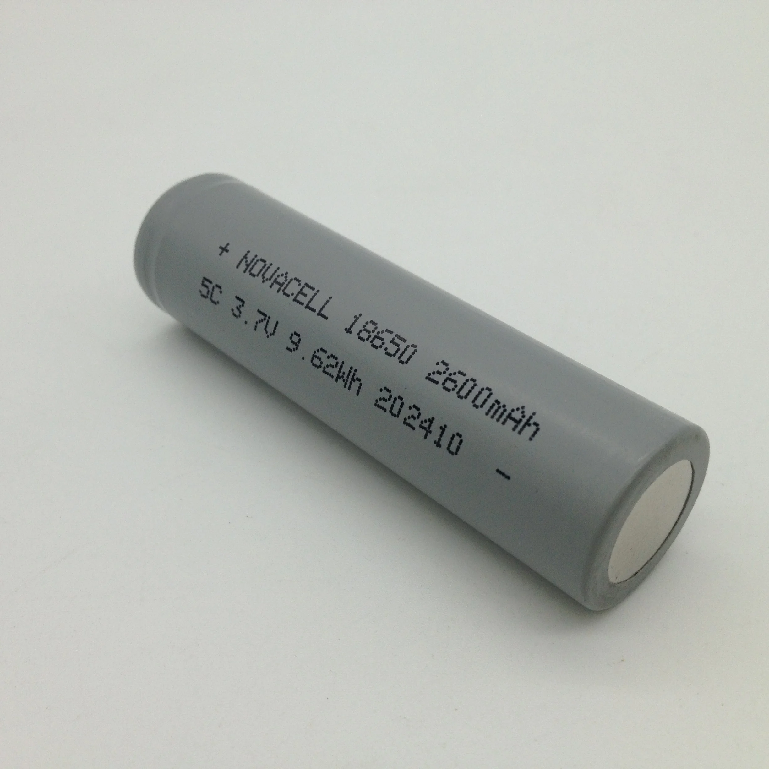 3.7V 2600mah rechargeable battery Cylindric battery 18650 with max constant current 5C OR 8C