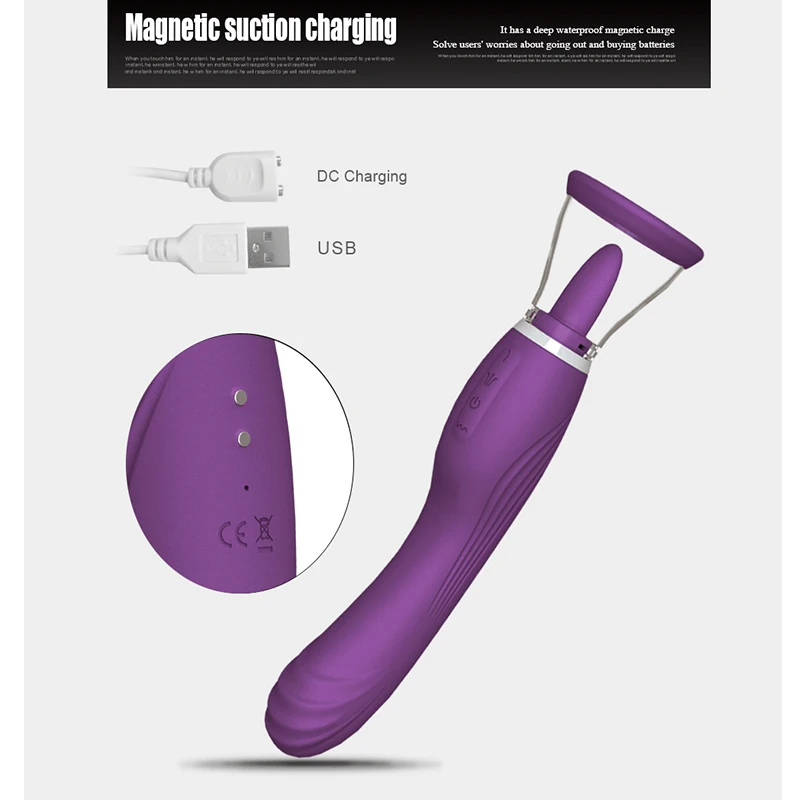 G-spot Oral Sex Toys For Woman Nipple Sucking Clitoral Stimulator Sex Licking Tongue  Sucker vibrator dildo vibrator for women