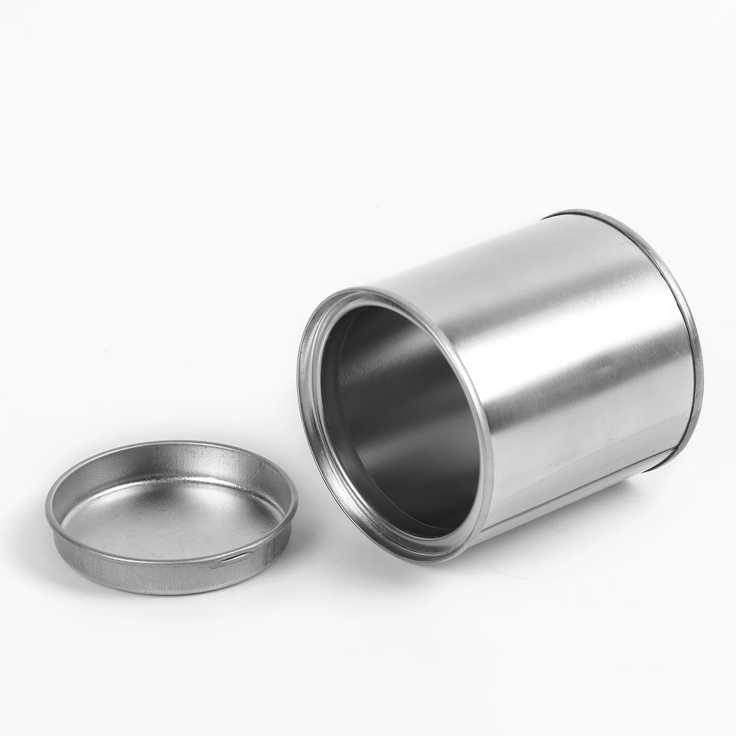 Wholesale 300ml-400ml small empty round Empty Metal Paint Tinplate Cans  jerry can With Lid