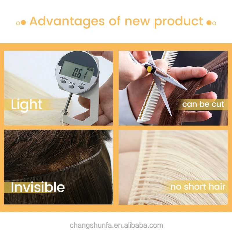 Changshunfa 2022 New Product Factory Price Russian Human Hair Single Weft Genius Weft Human Hair Extensions