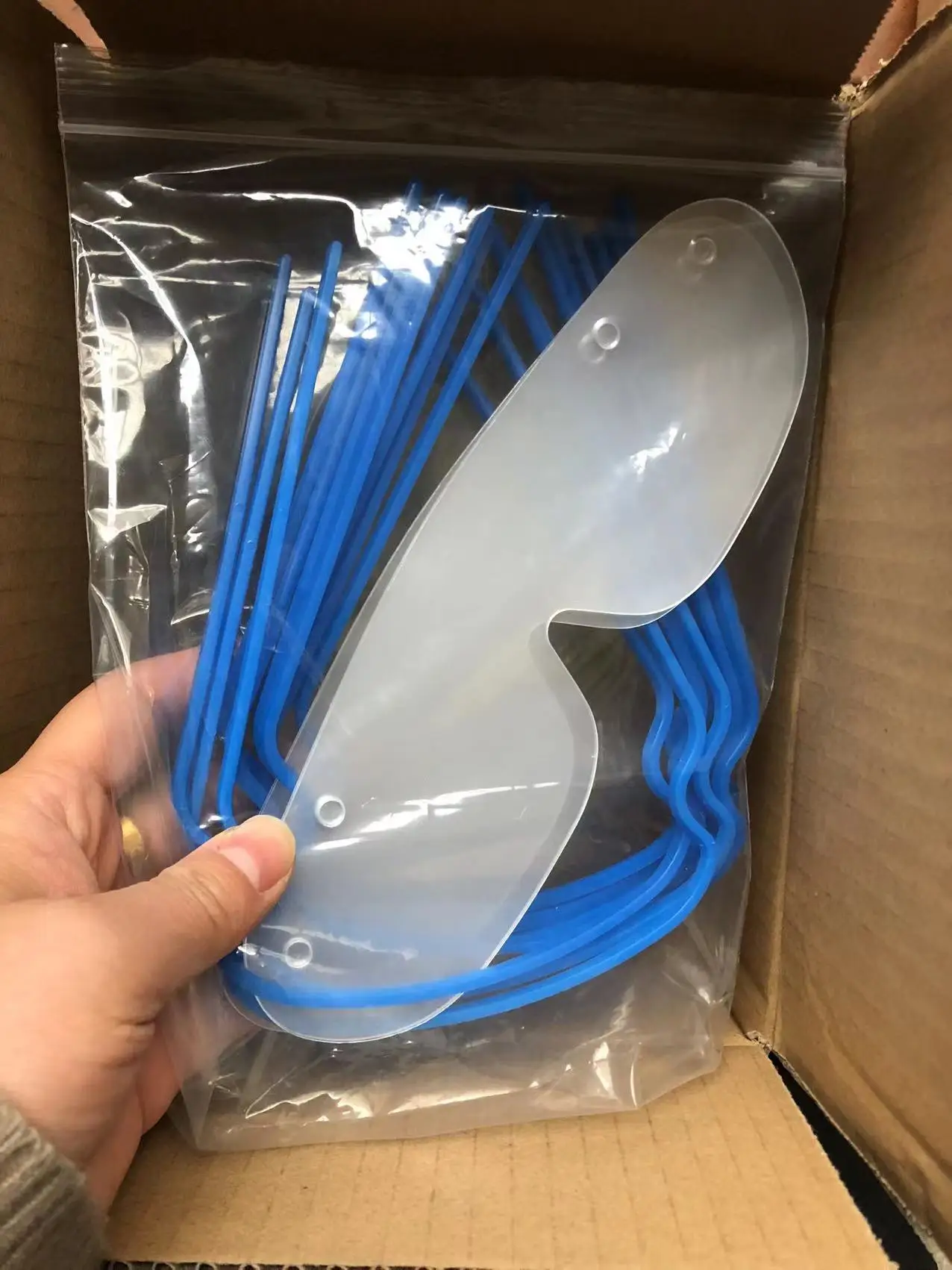 transparent anti fog protection eyes face shield with frame medical face visor