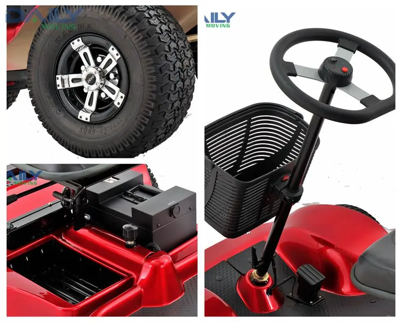 Одноместная тележка для гольфа с вращающимся сиденьем, сертификация CE