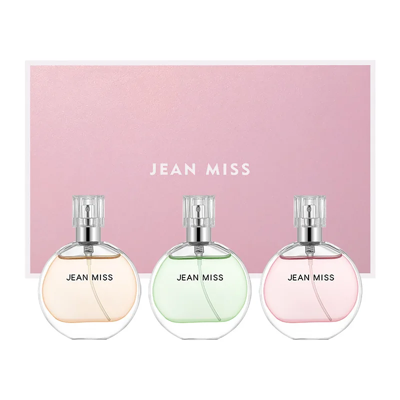 Perfume Set 3pcs 30ml Miss Lady Women Perfume Fragrance Long Lasting Edp Parfum Gift Box Set