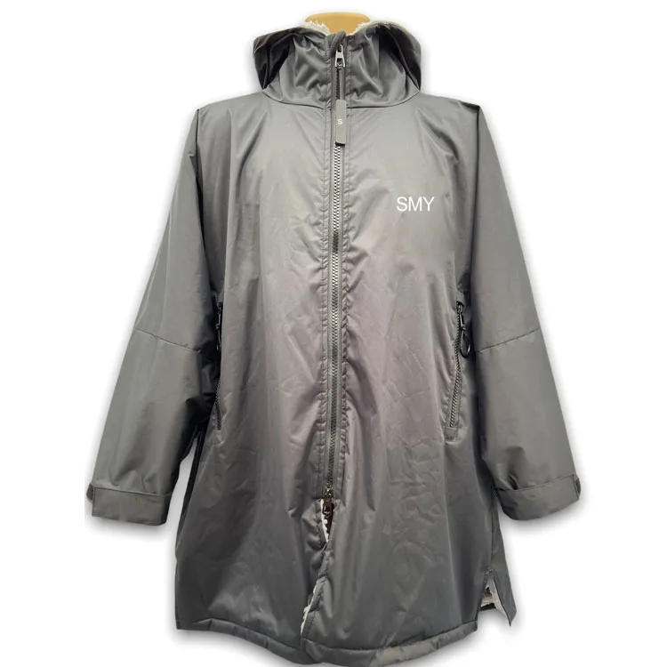surf swim parka coat for adults and kids custom water resistant changing robe jackets /surf swim parka robe warm waterproof coat
