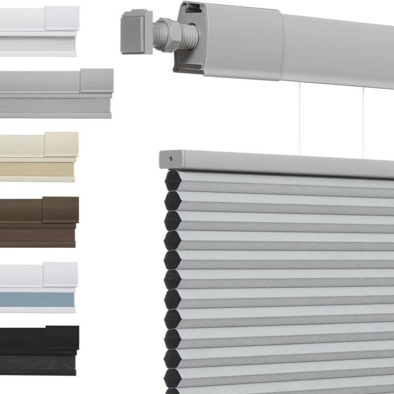 No Drill Top Down Bottom Up Thermal Insulated Noise Reduction Manual Cordless Honeycomb Blinds for Windows