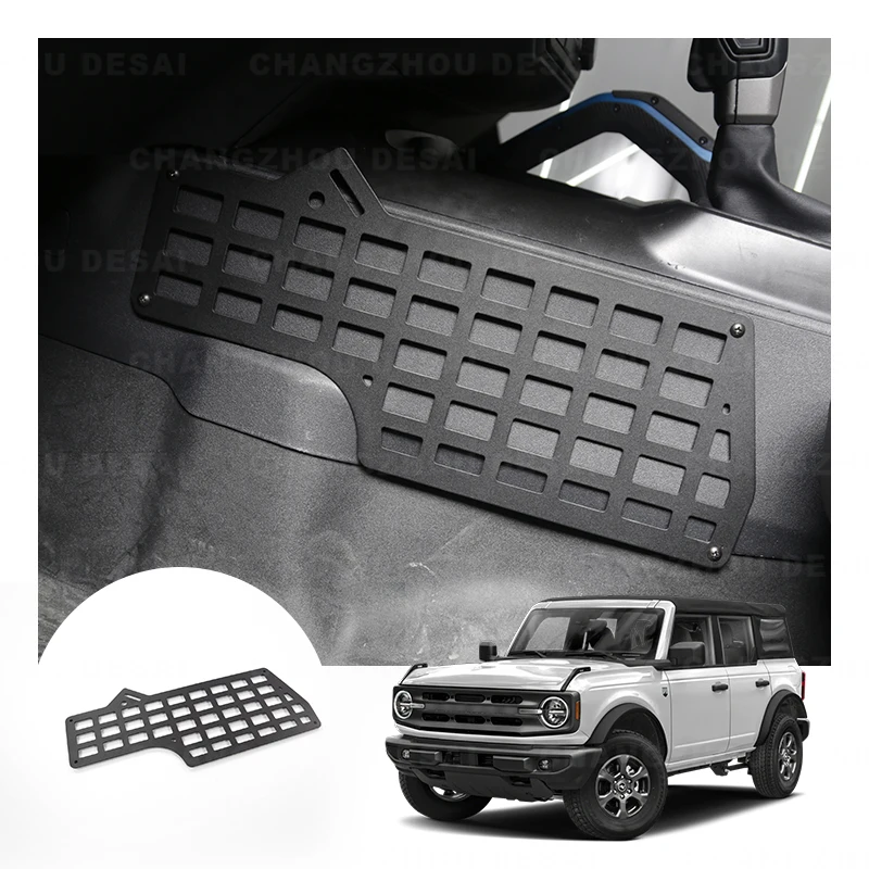 Car Interior Function Accessories Console Driver Side Molle Panel for Ford Bronco 2/4 Door 2021 2022 2023
