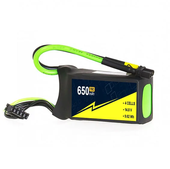 4S Lipo аккумулятор 14,8 В 650 мАч 75C с XT-30 для FPV Дрон самолет Радиоуправляемый лодочный автомобиль модели