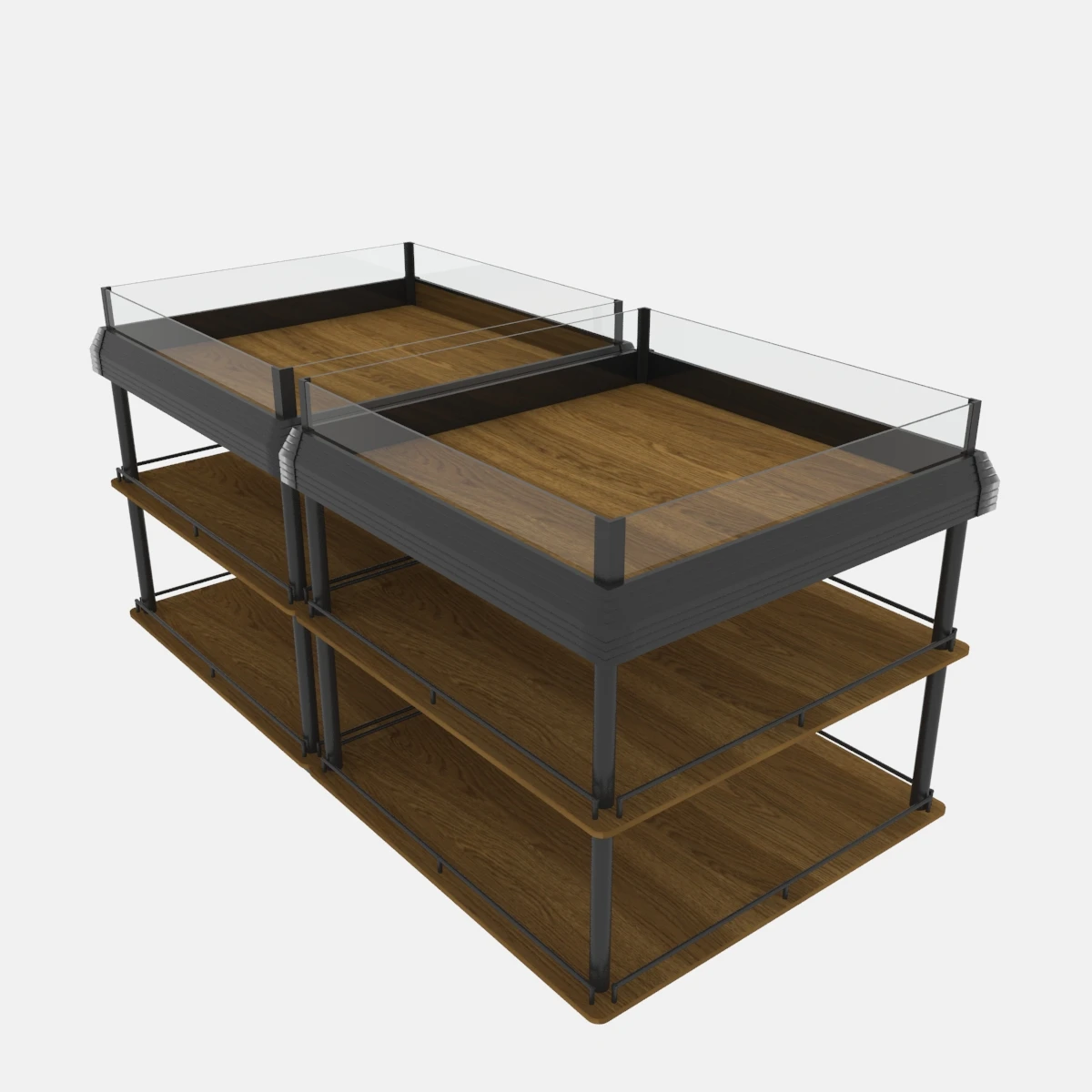 Wholesale supermarket manufacturer bulk food racks display shelving display rack with free design