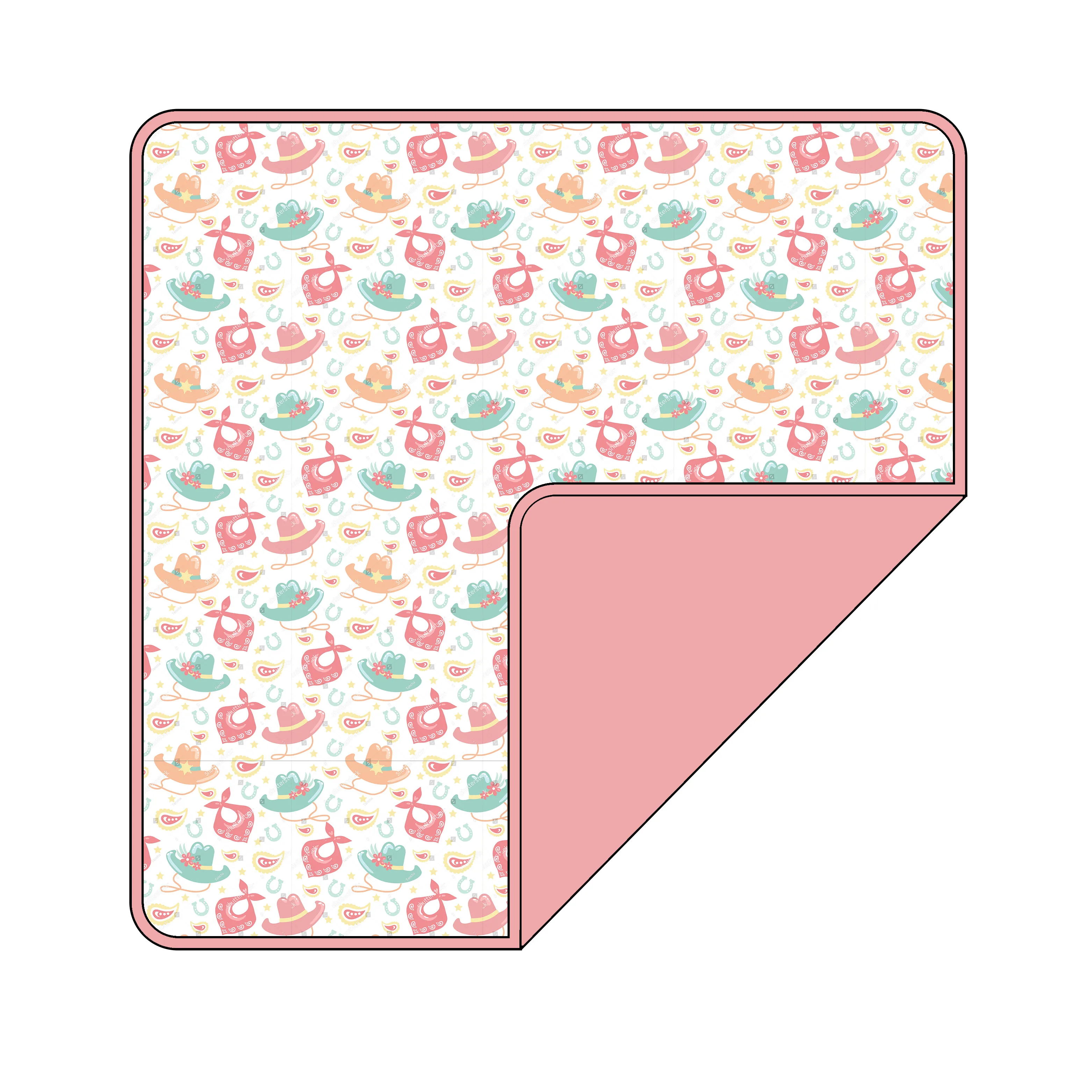 Западный ковбойский тематический бамбуковый детский комбинезон с принтом индивидуальное бамбуковое детское одеяло