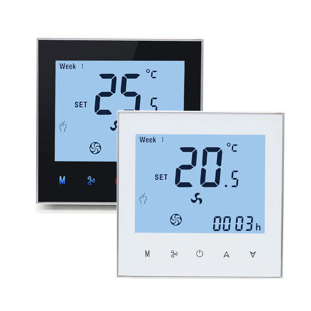  Hotowell HVAC WF01 контроллер вентиляторной катушки Термостат Регулятор температуры цифровой Комнатный умный программируемый термостат с