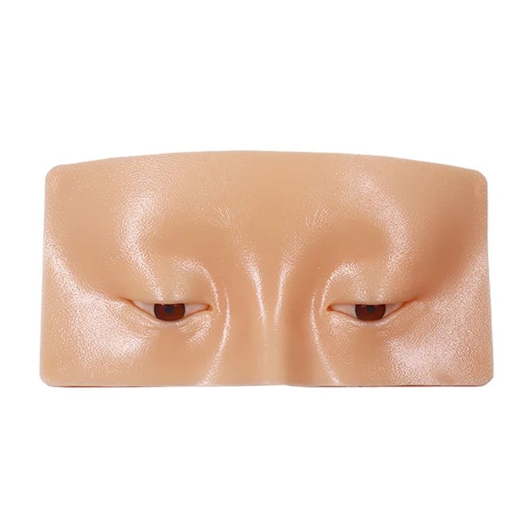 Reusable 5D Eye Eyebrow Makeup Practice Board Face Eyes Makeup Mannequin Silicone Skin Pad Eyes Mannequin For Makeup Artist