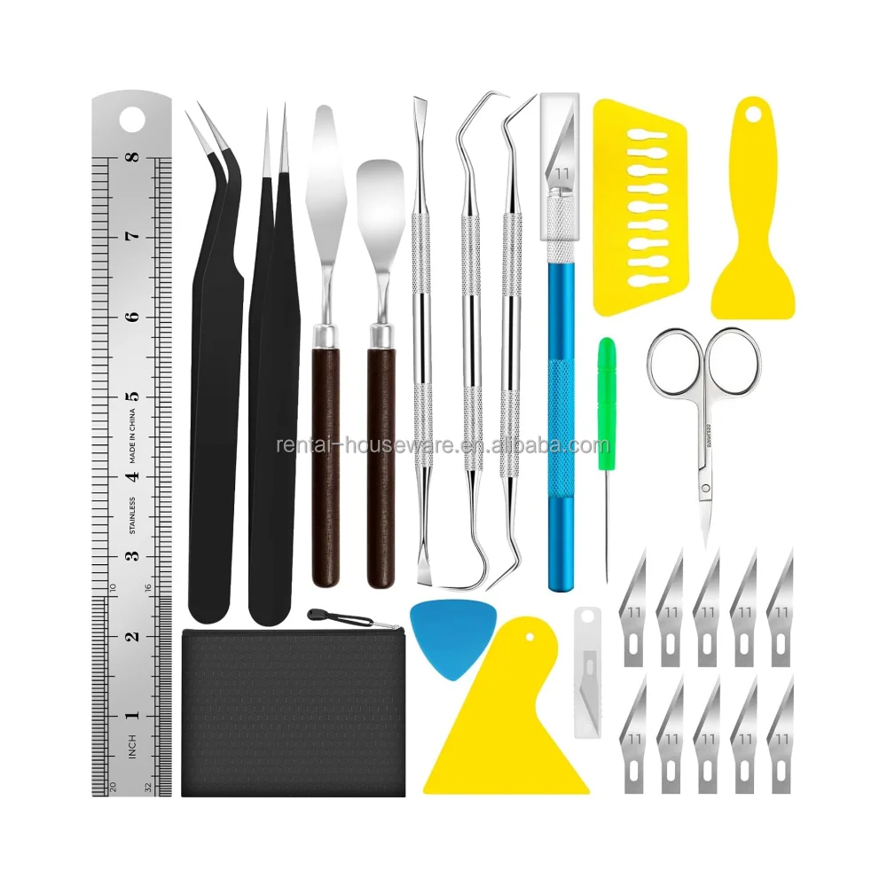 Crafts Weeding Tools for Vinyl Kit,Utility Knife Set with 12Inch Paper Cutter Trimmer for Scrapbooking,Silhouettes,Cameos