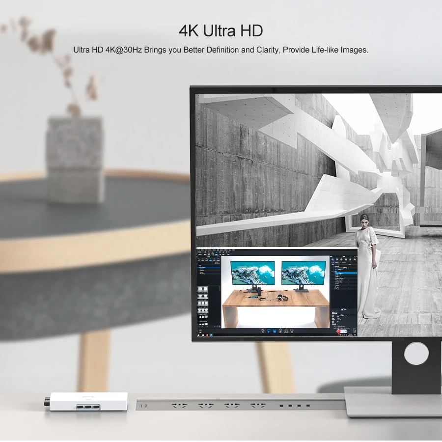 4K KVM Switch HD USB 2.0 4 Port Keyboard Mouse Monitor Computer 2 Input 1 Output KVM Switch
