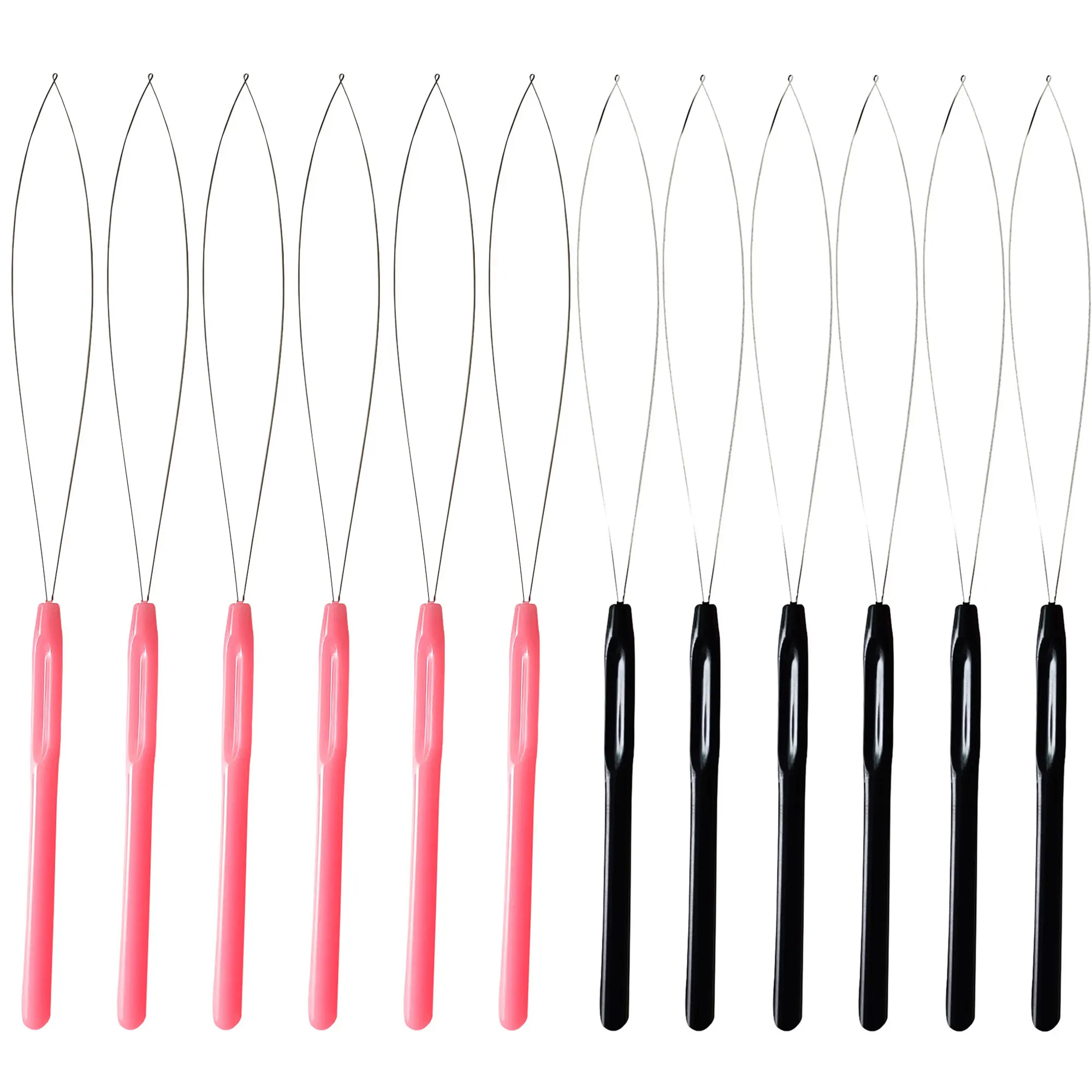 nano rings silicone loop pulling threader for hair extension tools