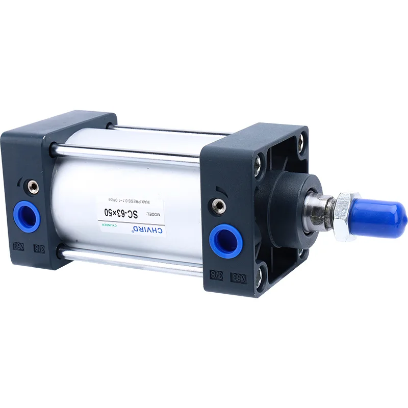 SC series pneumatic cylinder aluminum alloy material double acting cylinders air cylinder