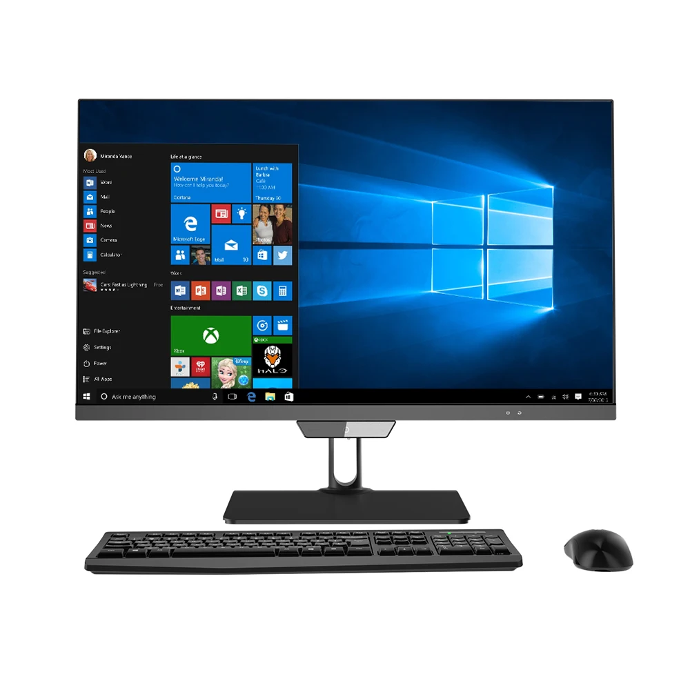 Cheap oem 24inch core i3 i5 i7 ddr4 ram ordinateur monoblock touchscreen pc all-in-one computers