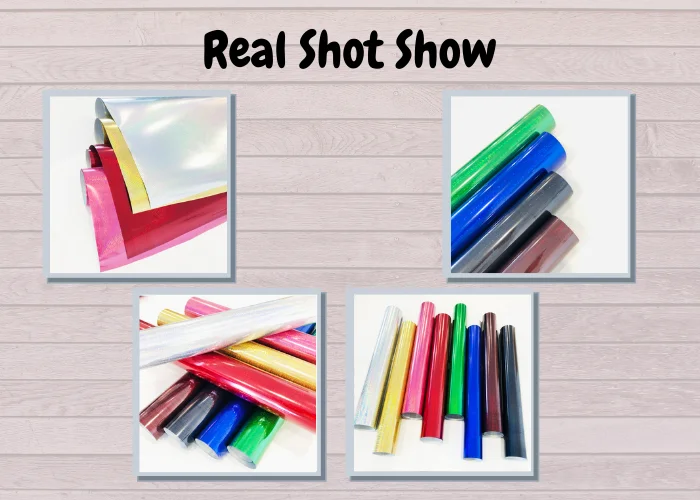 Shunaimei high quality pet film holographic Vinyl rainbow htv heat transfer vinyl for tshirt