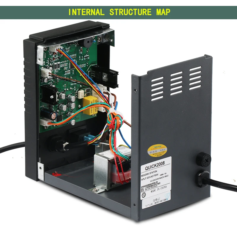 QUICK 2008 hot air gun hot air gun desoldering station welding equipment BGA rework station for repair and welding work