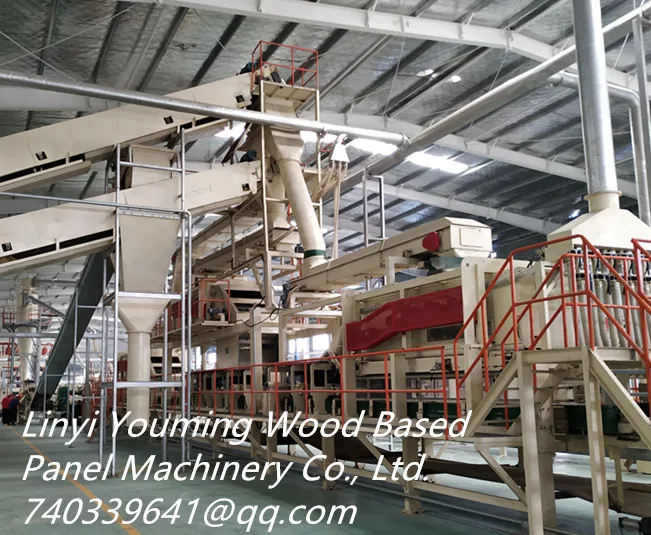 2020 Board Complete Auto Production Line Particle board (PB) hydraulic press machine line chipboard production line