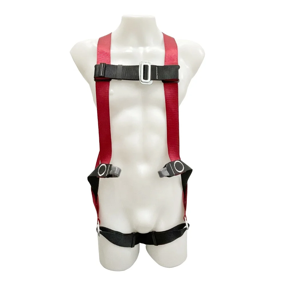 Factory Manufacture Outdoor Tree Climbing Rescue Full Body Harness Fall Protection Equipment Adjustable Construction Safety Belt