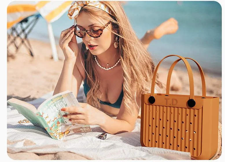 Stylish Custom EVA Tote Handbag Washable Travel and Picnic Bag with Durable Shoulder Strap Moulding Cutting Processing Service
