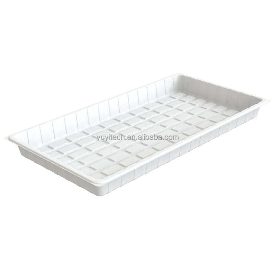 China Deep 3x6 White Plastic Grow Bed Flood Table Aquaponics Tray For Sale