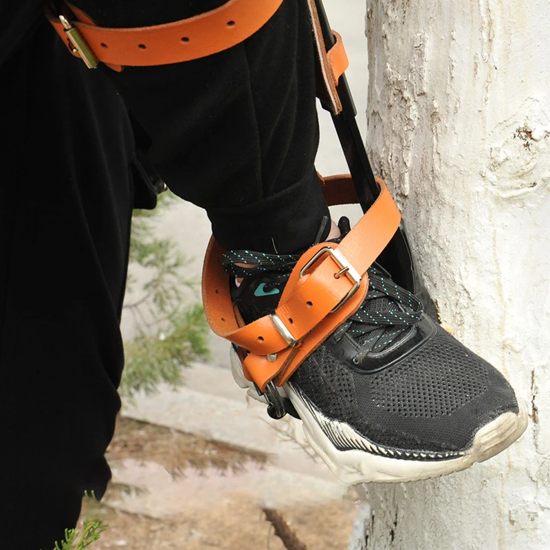 upright climbing equipment climbing spikes set claw tree climbing tool wit safety belt