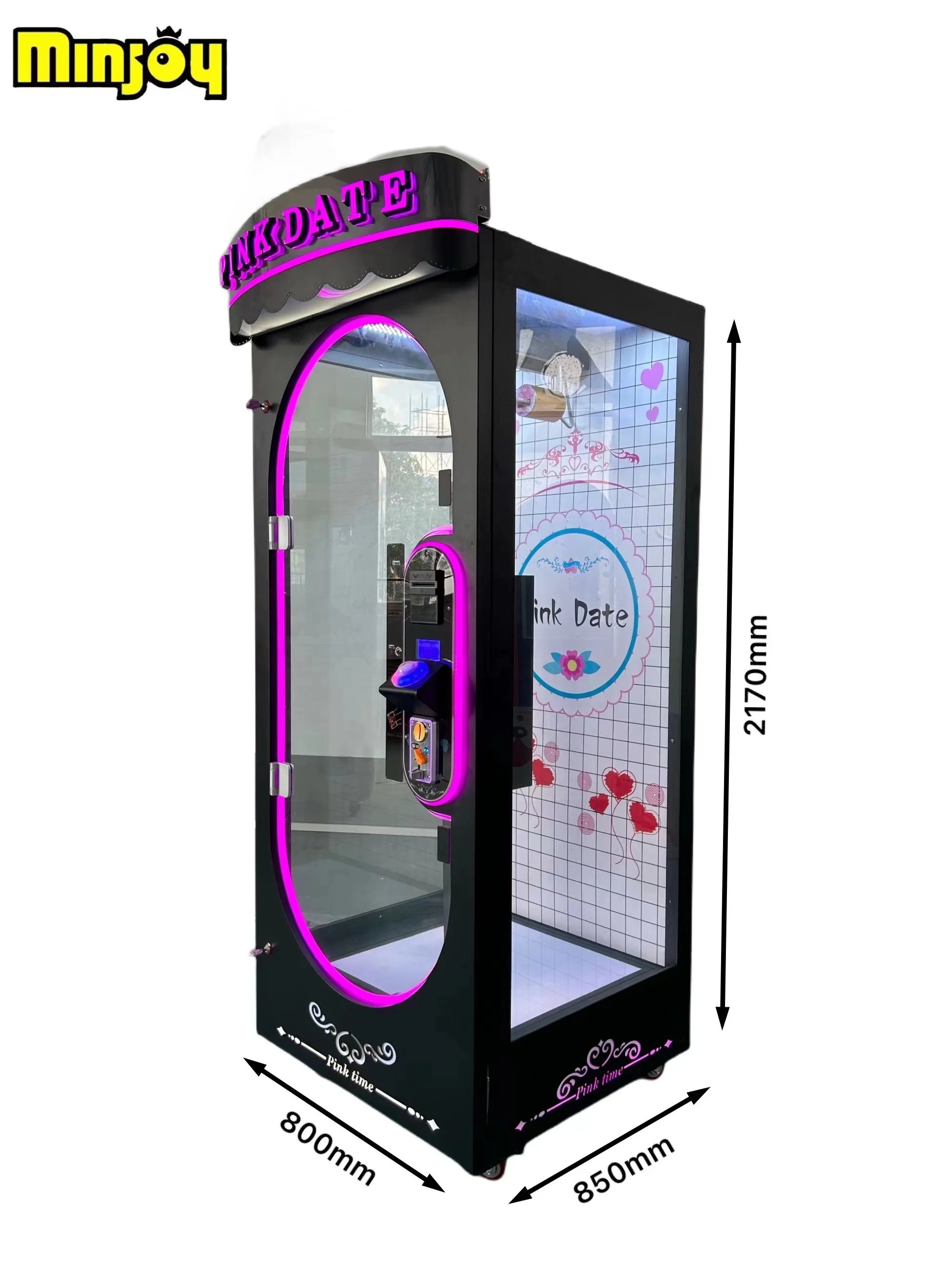 Розовая канатная машина для игры