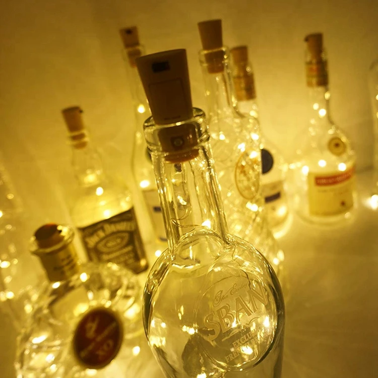 wine bottle cork light for Bedroom Living Room holiday Party Decoration