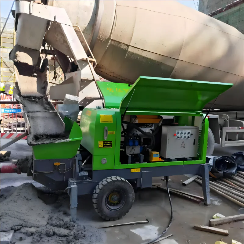 Small Fine Stone Diesel Version Concrete Delivery Pump Truck Secondary Structure Engine Core Component Structural Column Pump