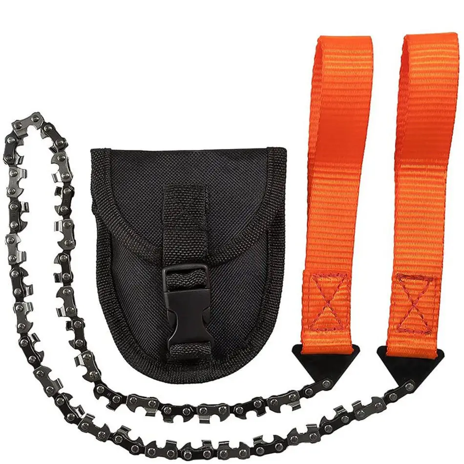 Manual Hand Steel Rope Survival Pocket hand saw Outdoor Woodworking Tools Survival Pocket Chain Saw