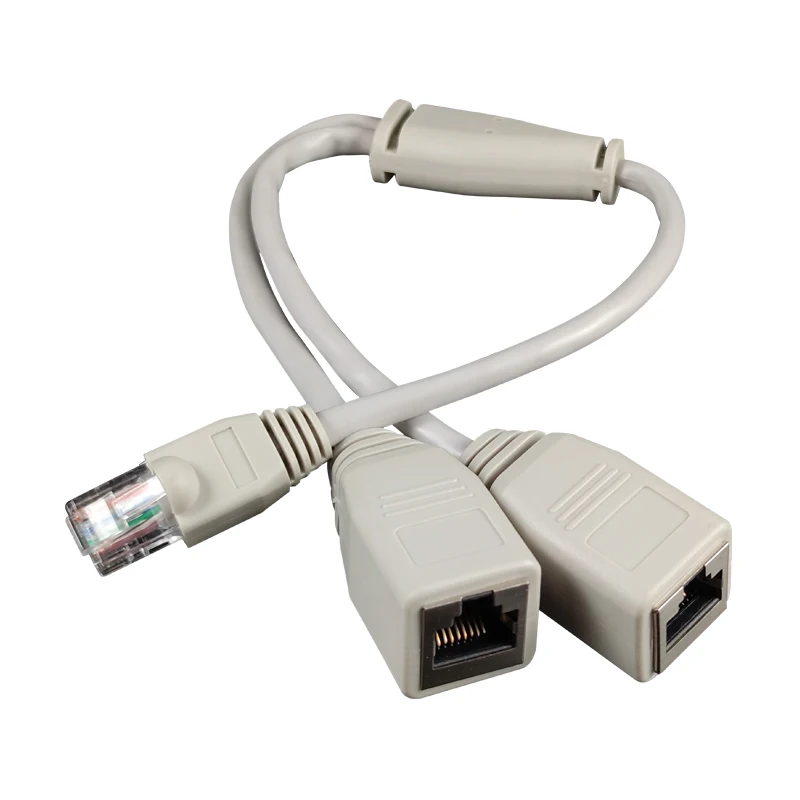 Rj45 1 Male To 2 Female Connector Ethernet Extension Cable Splitter Rj45 Lan Converter Cable