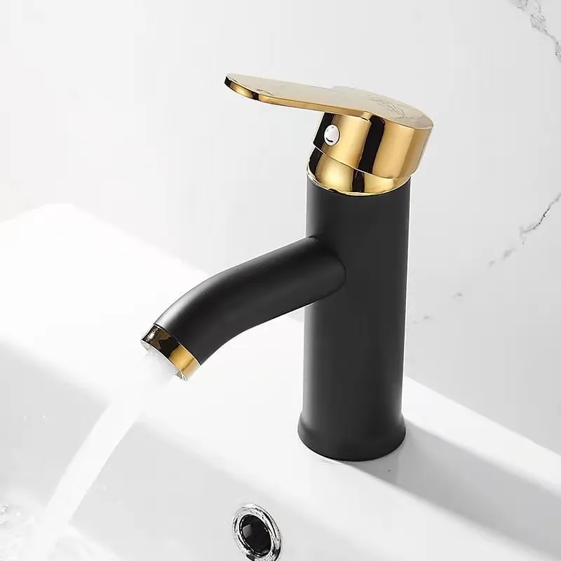 Hot selling all copper ceramic core basin faucet in the factory bathroom basin mixer tap faucet glass basin faucet