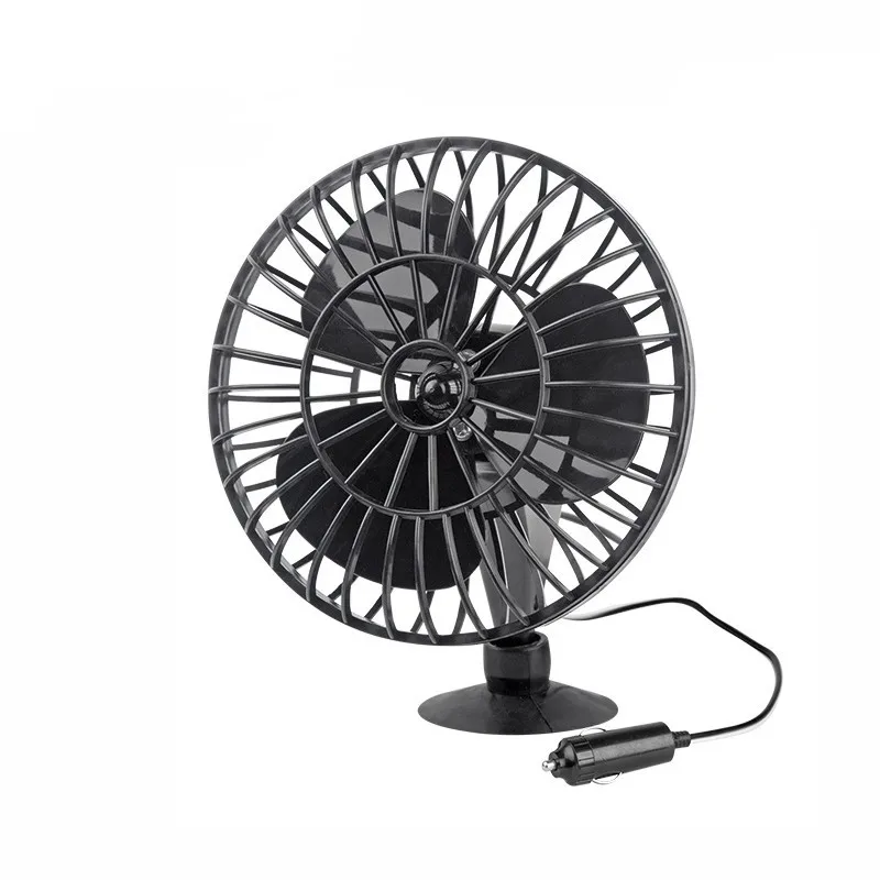 High Quality Car  Air Cooler  12v 12 volt dash, Stick-on oscillating cigarette plug lead van
