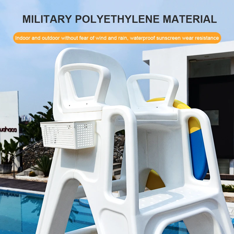 High Quality Lifeguard Chair Ladder Life Guard Guard Tower Lifesaving Chairs For Swimming Pool