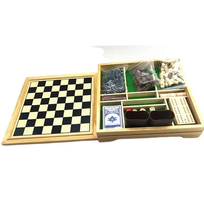 
7 in 1 chess table wooden chess wooden board chesse cutting board set 