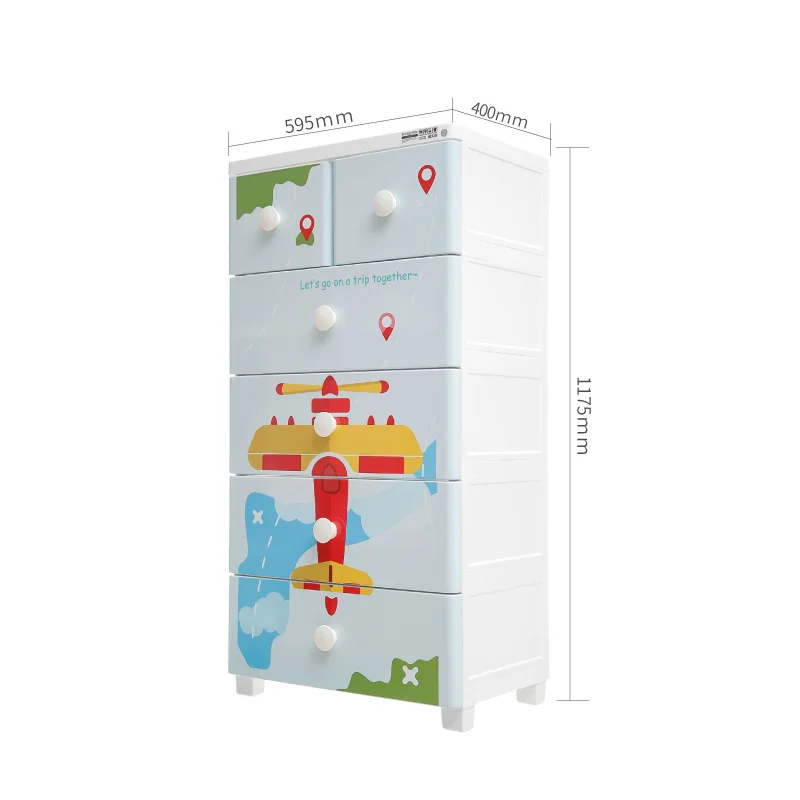 Cartoon designs kids plastic diy wardrobe storage folding cupboard baby wardrobe children cabinet