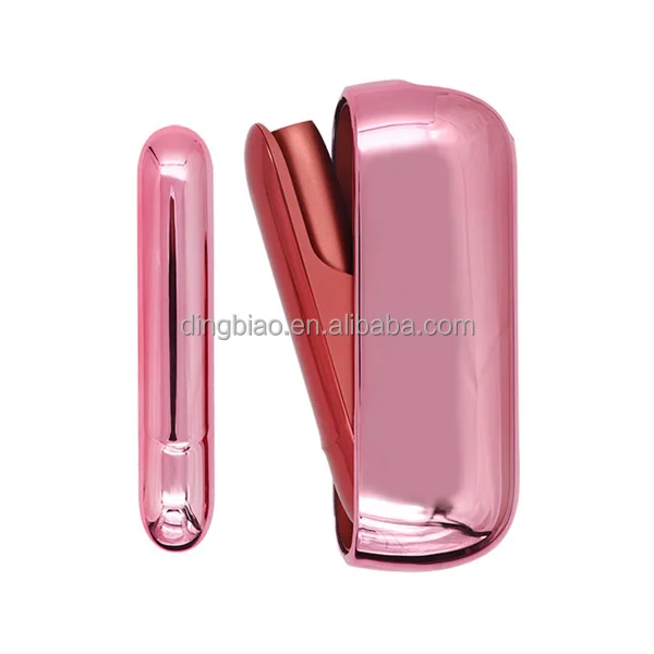 Fashion Smooth electroplate PC Case with Side Cover for IQOS 3.0 Duo Carrying Case